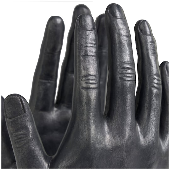 9.5" Black Polystone Hand Bookends, 2ct.